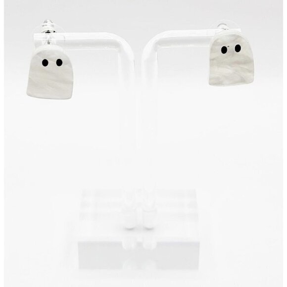 Halloween Ghost Stud Earrings Retro Vintage Style - Picture 2 of 4
